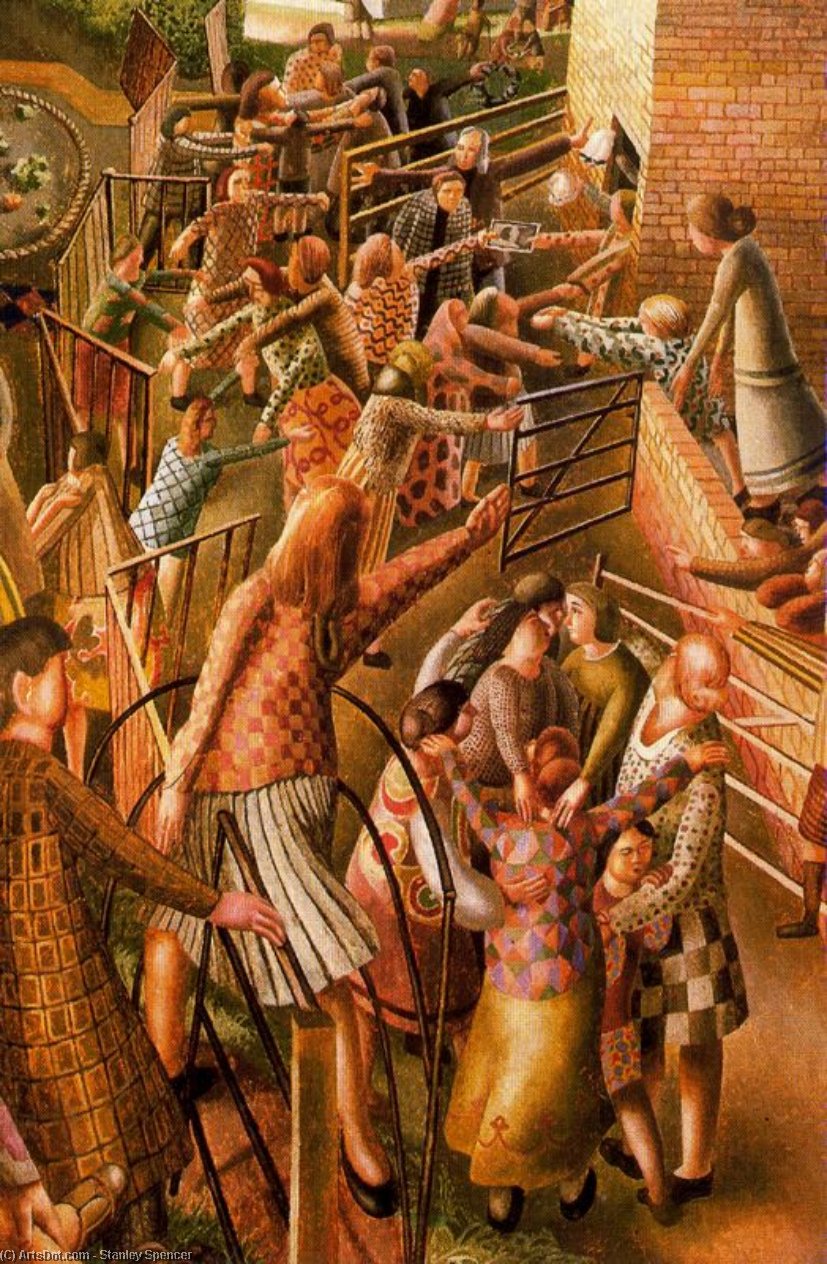 The Resurrection With The Raising Of Jairus's Daughter — Sir Stanley Spencer