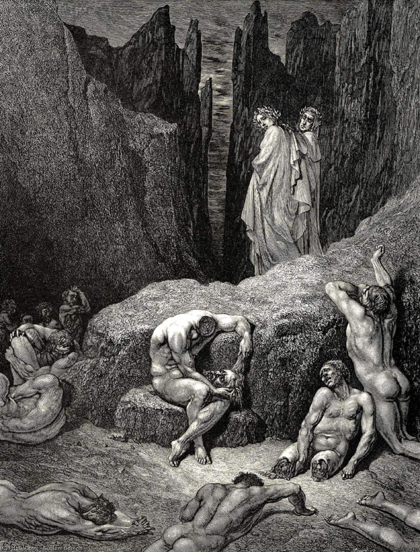 The Inferno, Canto 29, Lines 4-6. But Virgil Rous’d Me. “what Yet Gazest On. Wherefore Doth Fasten Yet Thy Sight Below Among The Maim’d And Miserable Shades — Paul Gustave Doré