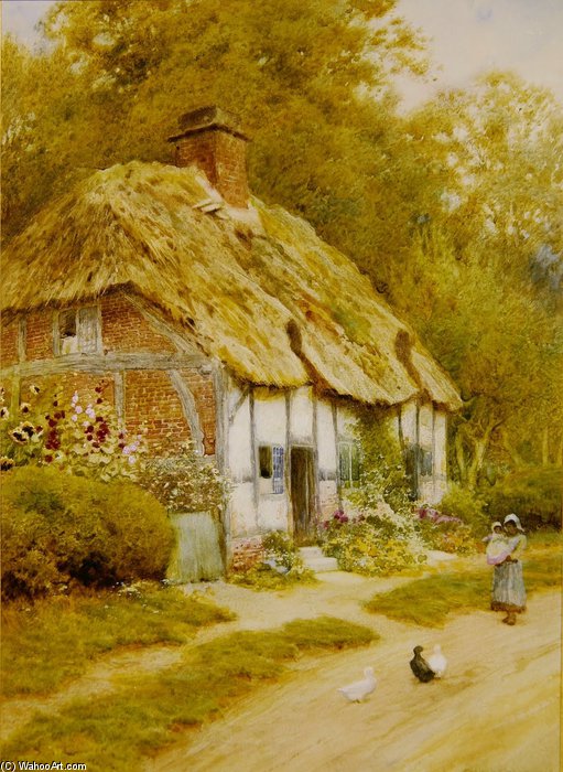 Watching The Ducks — Arthur Claude Strachan