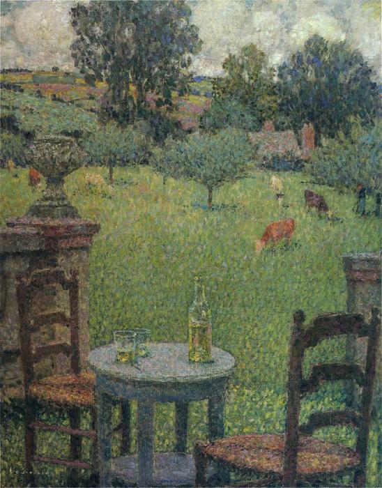 Garden At Gerberoy — Henri Le Sidaner