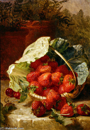 Strawberries In A Cabbage Leaf - — Eloise Harriet Stannard