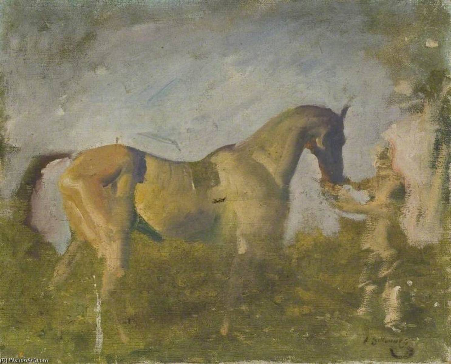 Un Caballo Con Un Mozo De Cuadra — Sir Alfred James Munnings