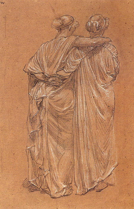 Study Of Two Female Figures — Альберт Джозеф Мёрр