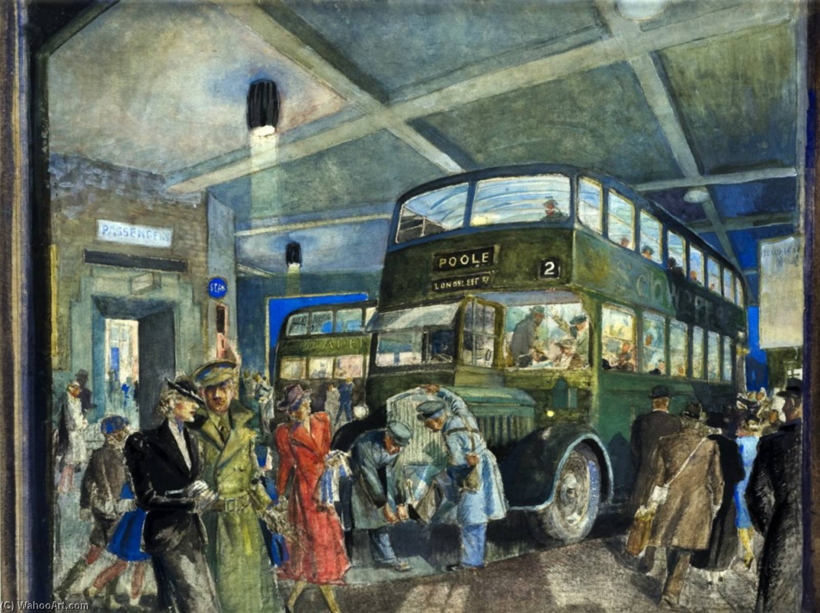 The Darkened Bus Station — Eustace P. E Nash