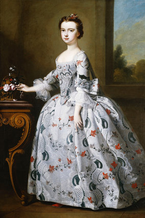 Portrait Of A Girl, Full-length, — Bartholomew Dandridge