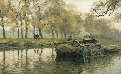 A Walk Along A Canal In Autum. — Willem Bastiaan Tholen