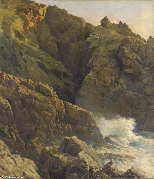 Rocky Cliffs — Frederick Judd Waugh
