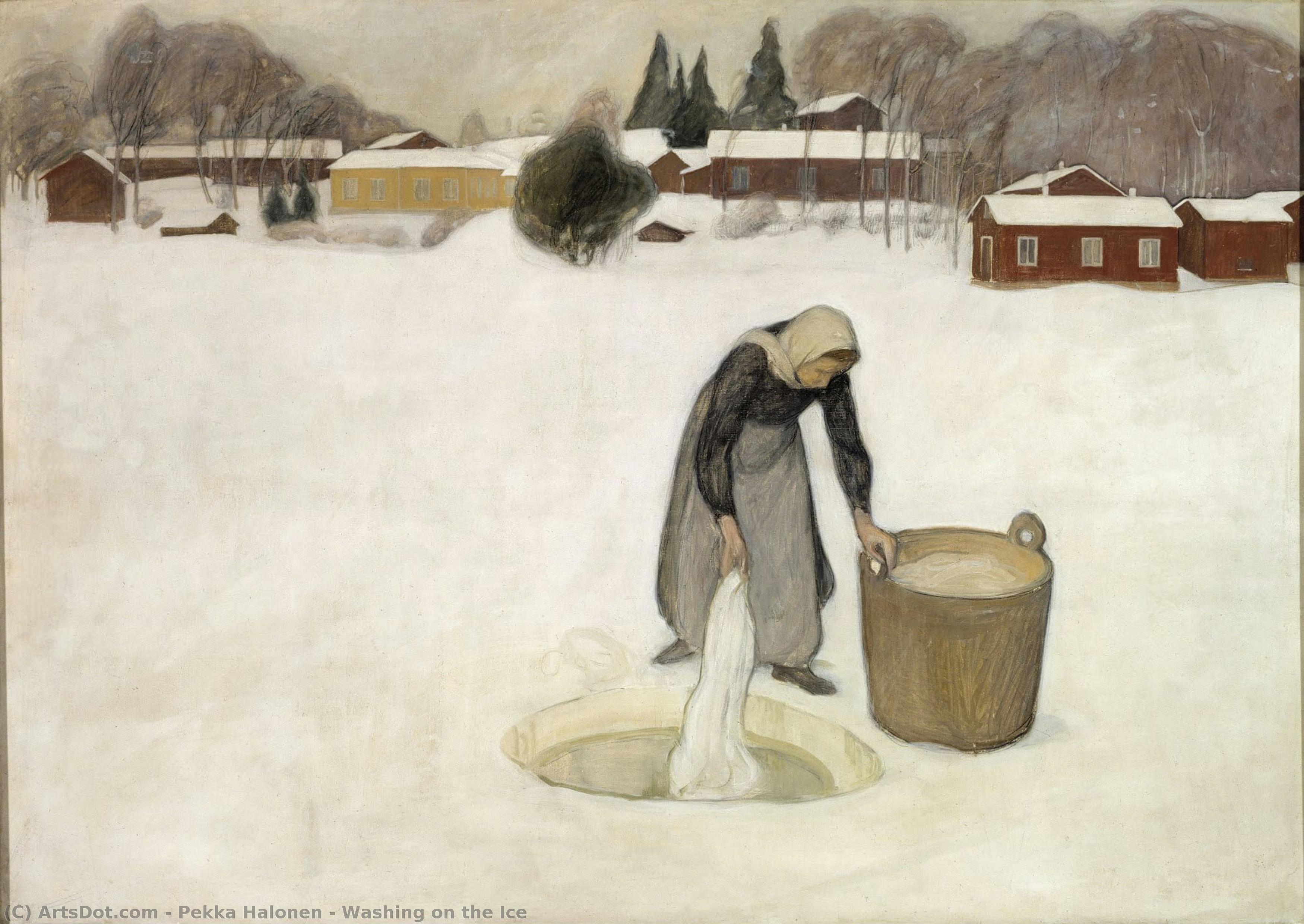 Washing On The Ice — Pekka Halonen