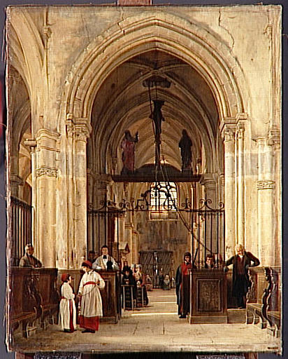 Interieur De L'eglise De Saint Prix, Vallee De Montmorency — Jean Bruno Gassies