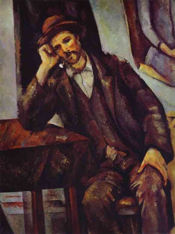 Man Smoking A Pipe — Поль Сезанн