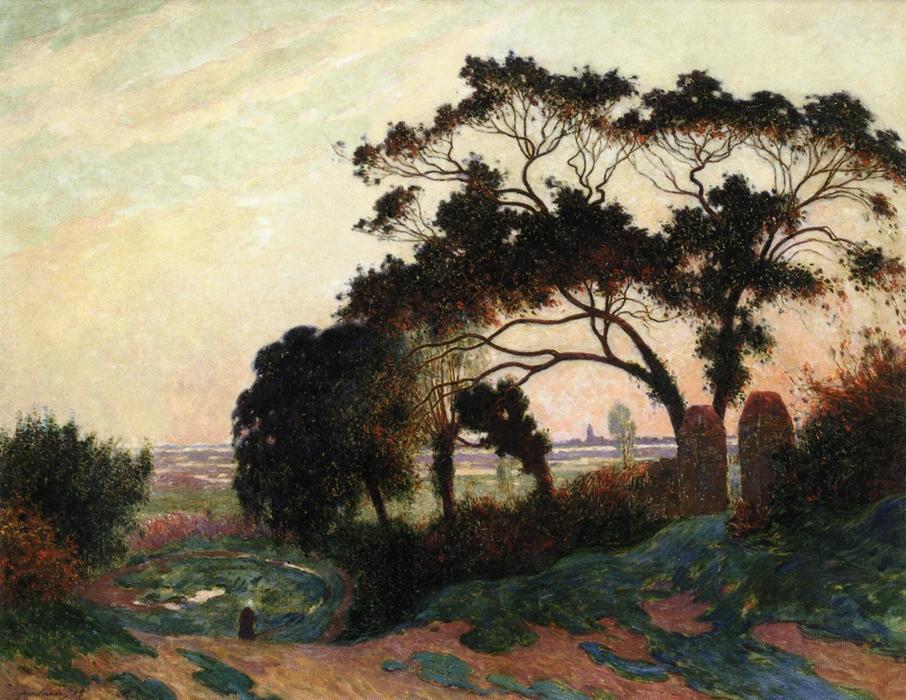 Hilly Landscape At Guerande — Фердинанд Дю Пюигодо