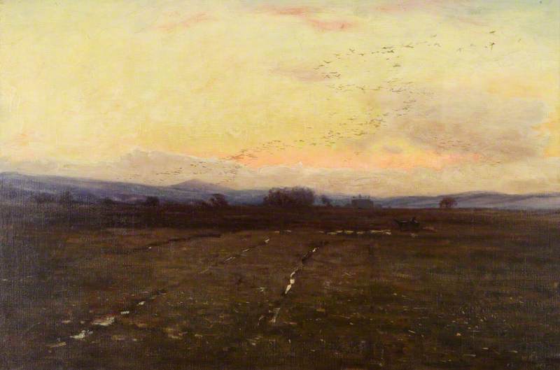 A Sunset With A Flight Of Geese — Walter Bertram Potter