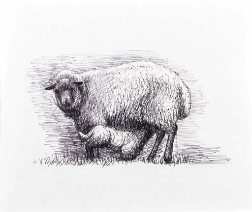 Sheep With Lamb Iii — Henry Moore