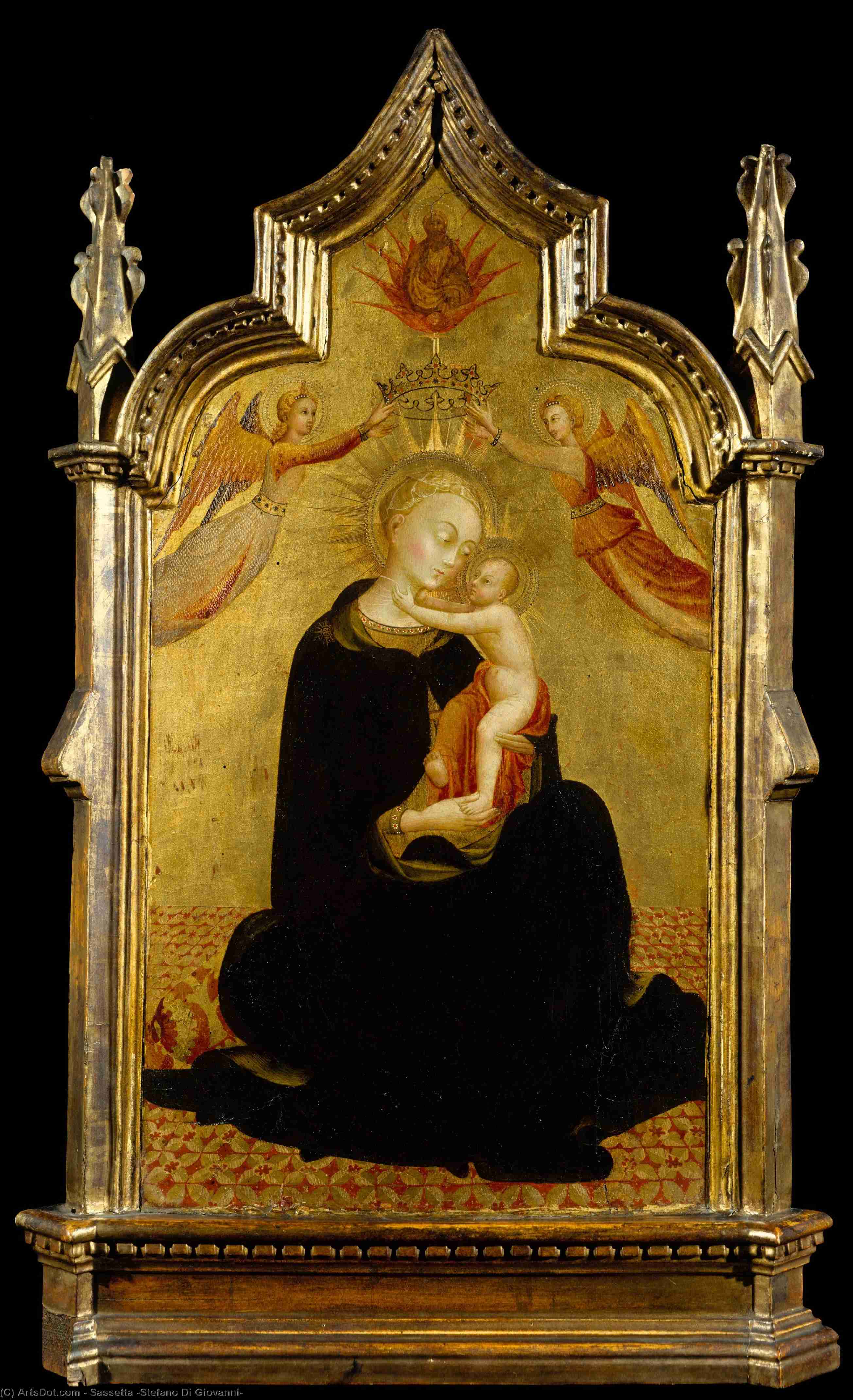 Madonna And Child With Angels — Sassetta