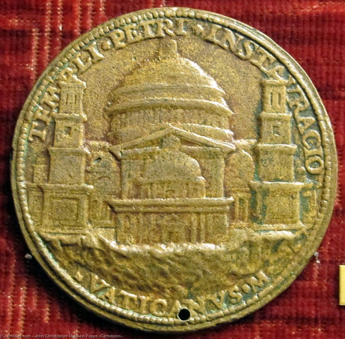Medaglia Di Giulio Ii Con Progetto Di San Pietro. — John Christopher Matthew Foppa (caradosso)
