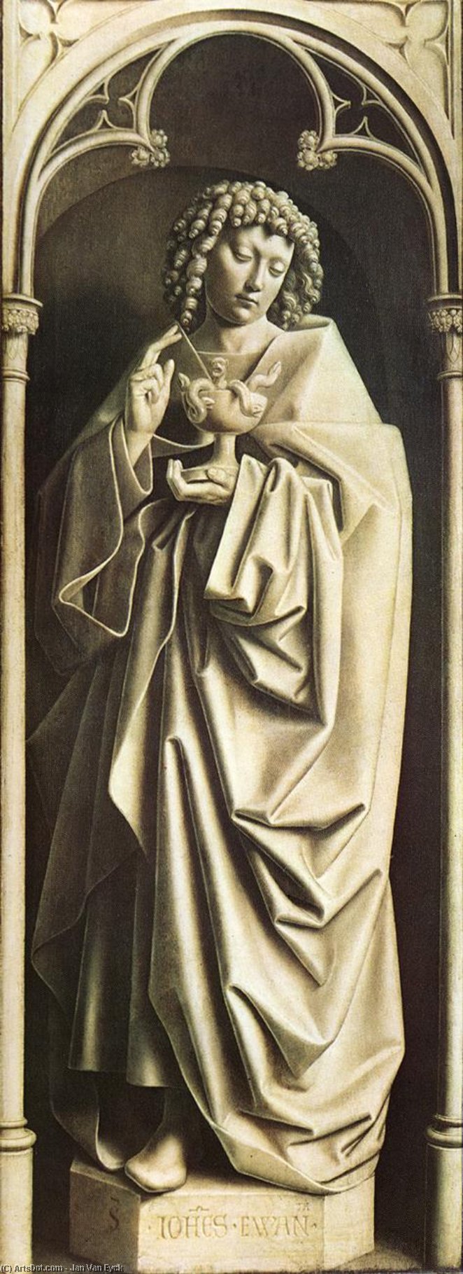 Das Altarblatt: St. Johannes Der Evangelist — Jan Van Eyck