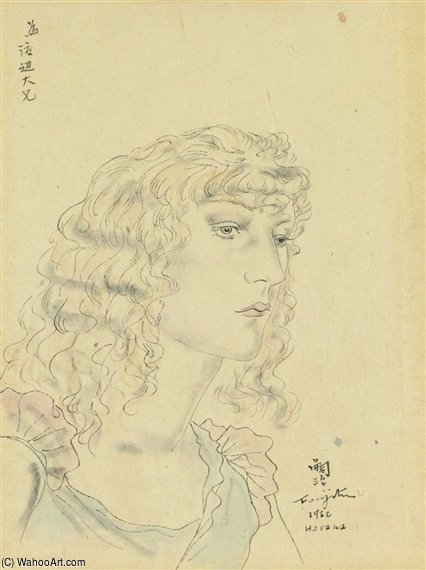 Portrait De Femme, Madeleine — Léonard Tsuguharu Foujita