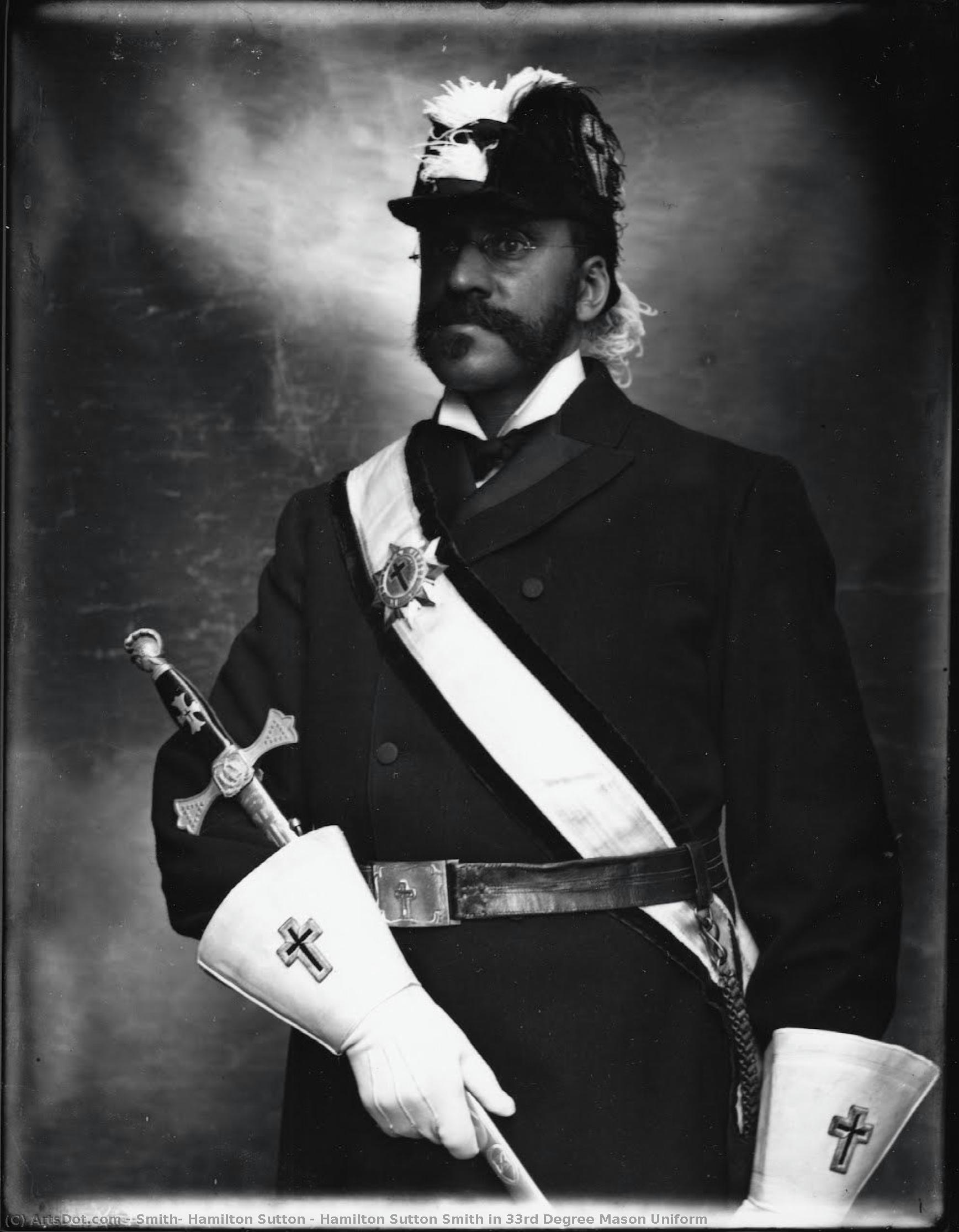 Hamilton Sutton Smith In 33rd Degree Mason Uniform — ハミルトン・サットン・スミス
