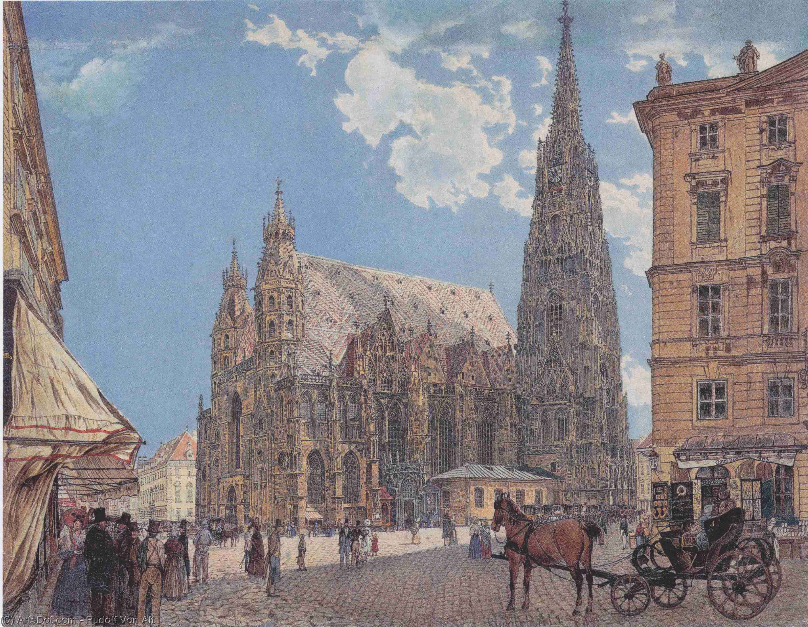 The St. Stephen's Cathedral In Vienna — Rudolf Von Alt