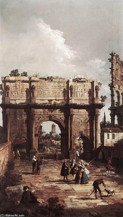 Rom: Das Siegestor Des Konstantin — Giovanni Antonio Canaletto