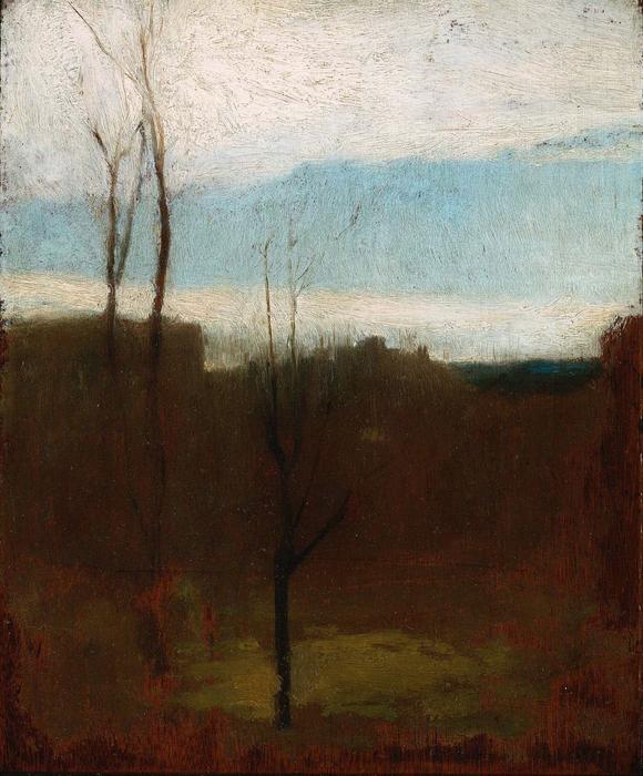 Landscape With Bare Trees And Coastline — John La Farge