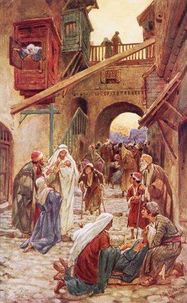 The People Of Capernaum Bringing Jesus Many To Heal — William Brassey Hole
