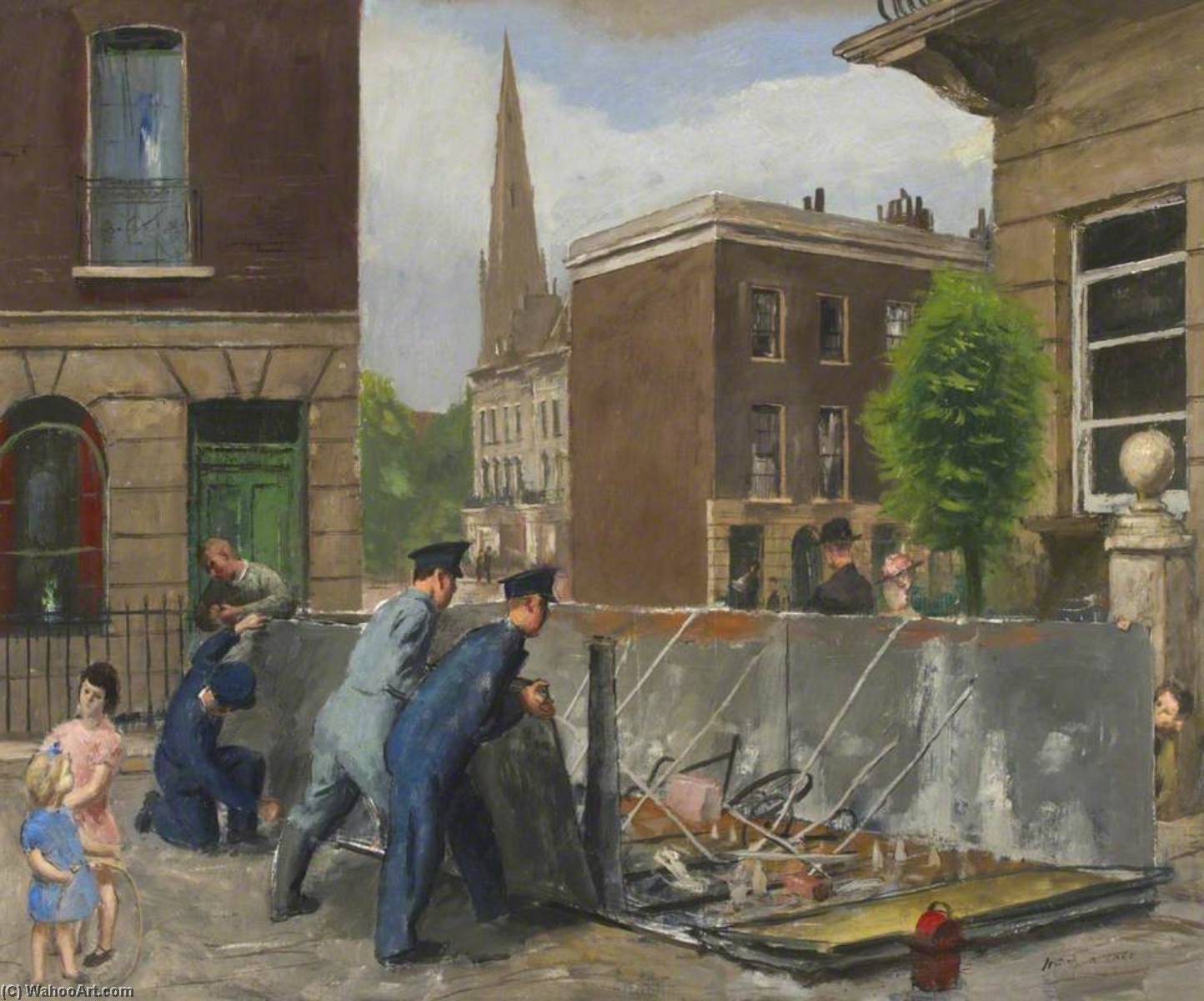 Dismantling An Emergency Water Tank — Henry Marvell Carr