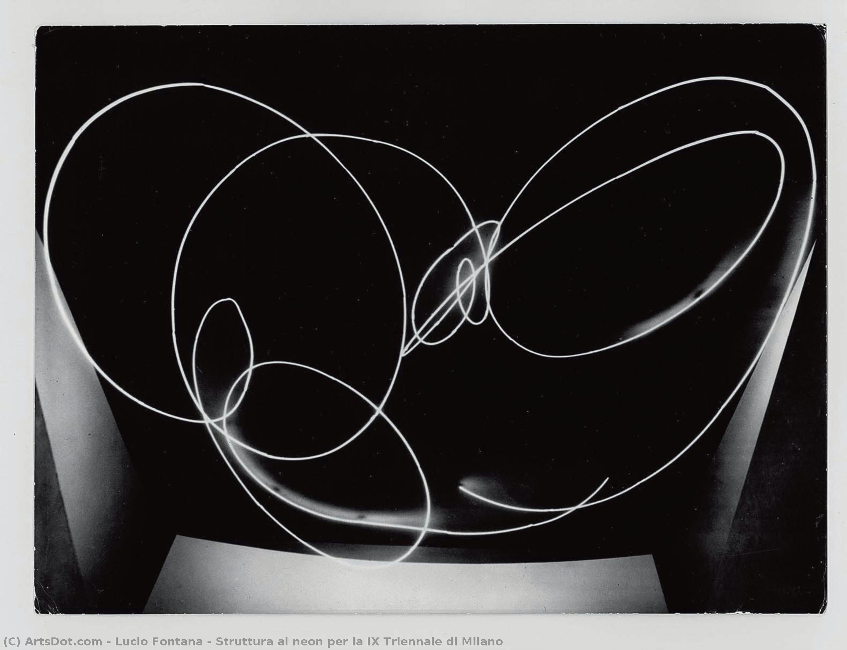 Estructura Al Neón Para La Ix Triennale De Milán — Lucio Fontana