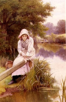 Girl Fishing — Charles Edward Wilson