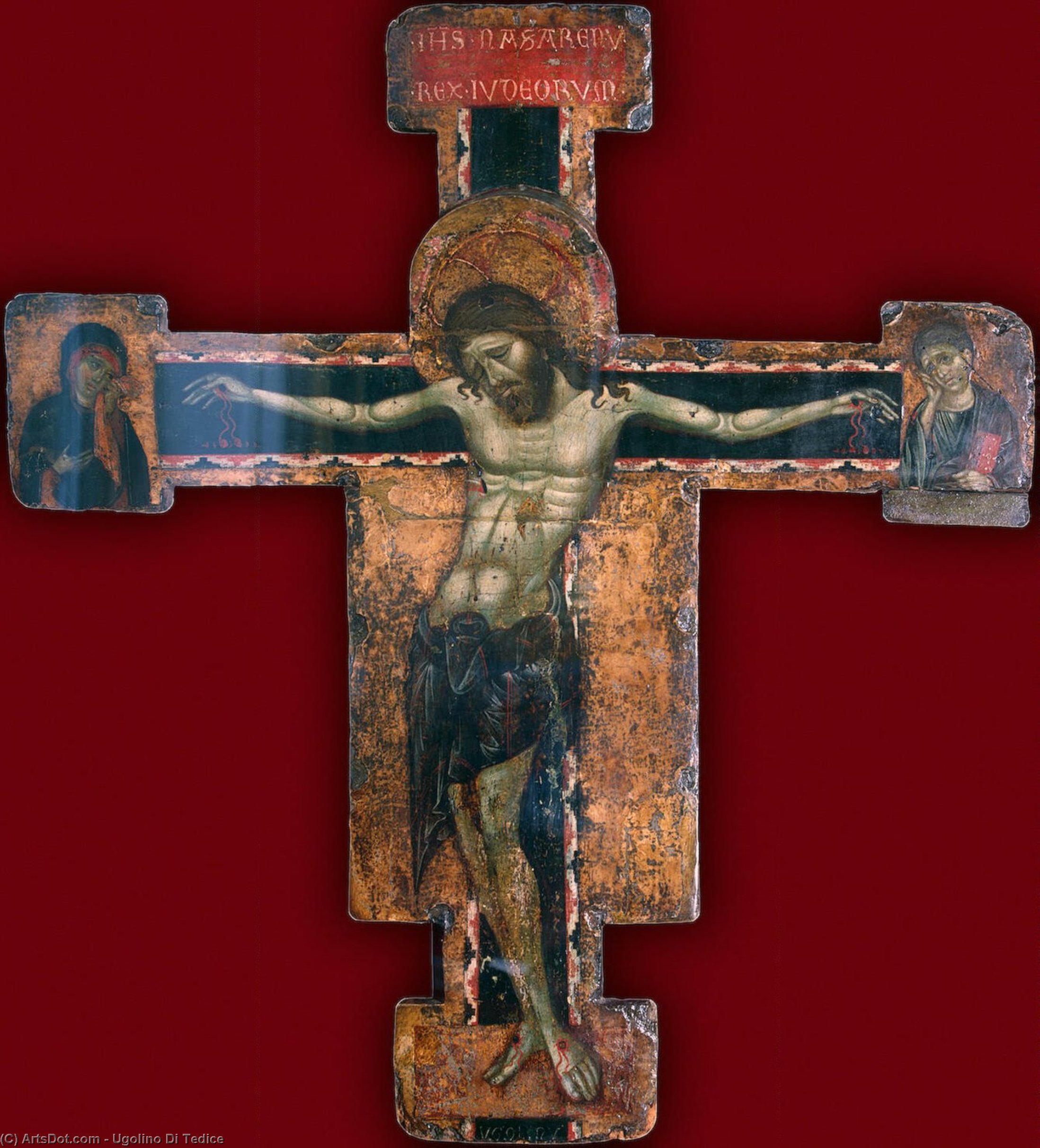 Cross With The Crucified Christ - Gj - (4167) — Ugolino Di Tedice