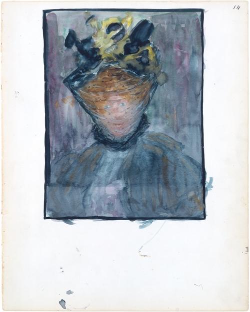 A Woman In A Veiled Hat — Maurice Brazil Prendergast