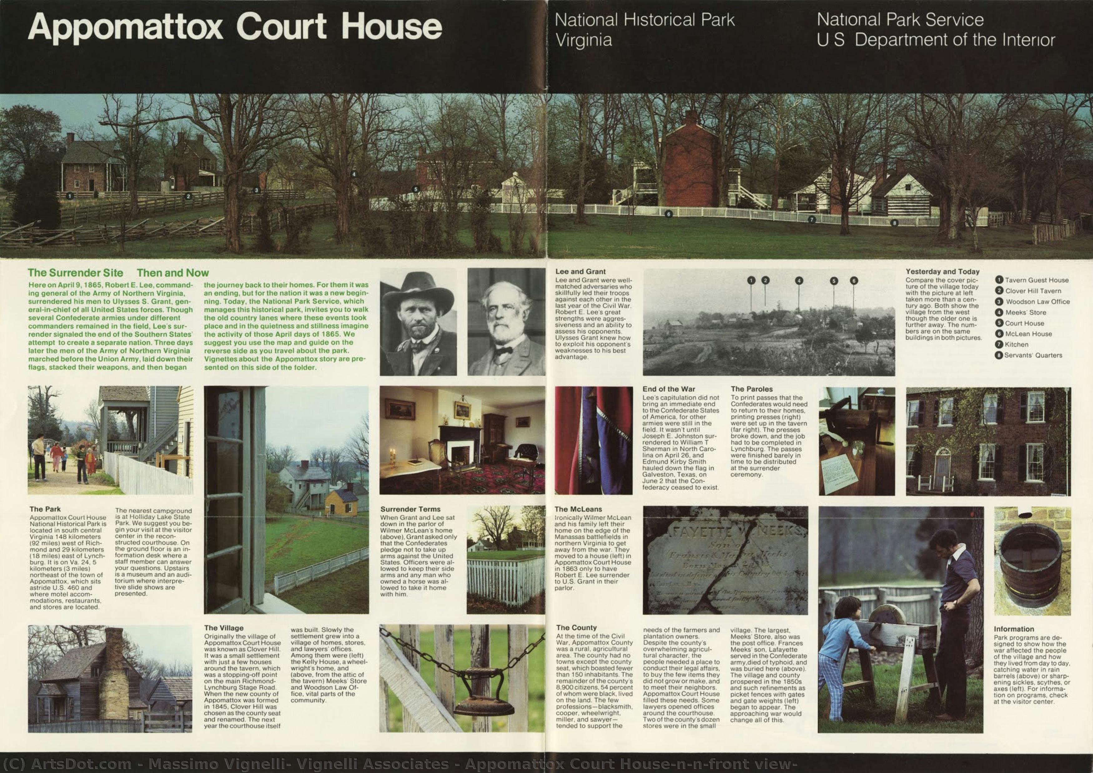 Appomattox Court House\n\n[front View] — Massimo Vignelli, Vignelli Associates