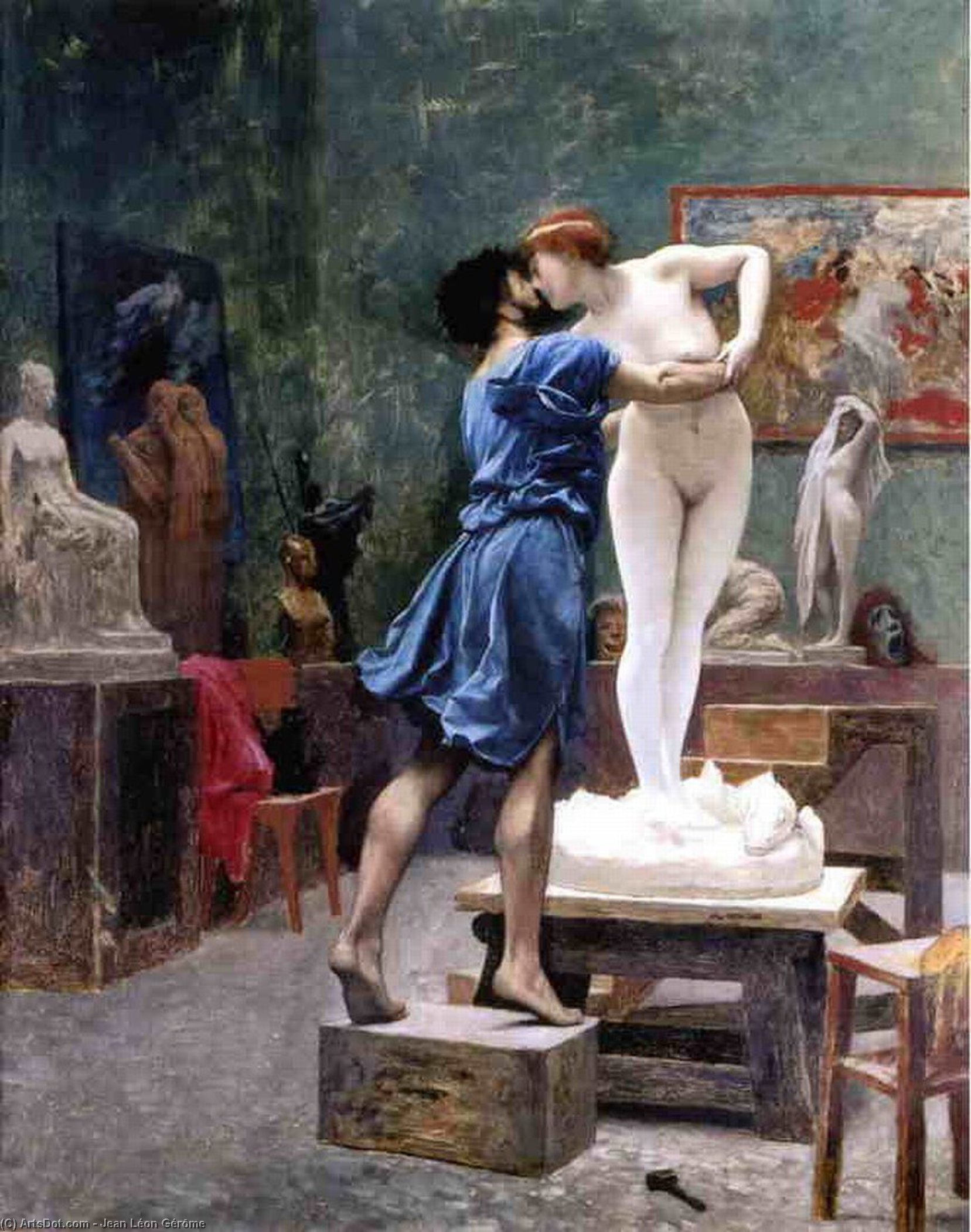 Pygmalion Y Galatea (estudio) — Jean-léon Gérôme