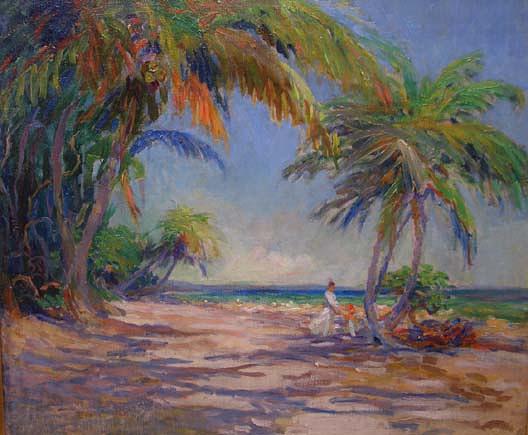 (beach Scene), (painting) — Phineas E Paist
