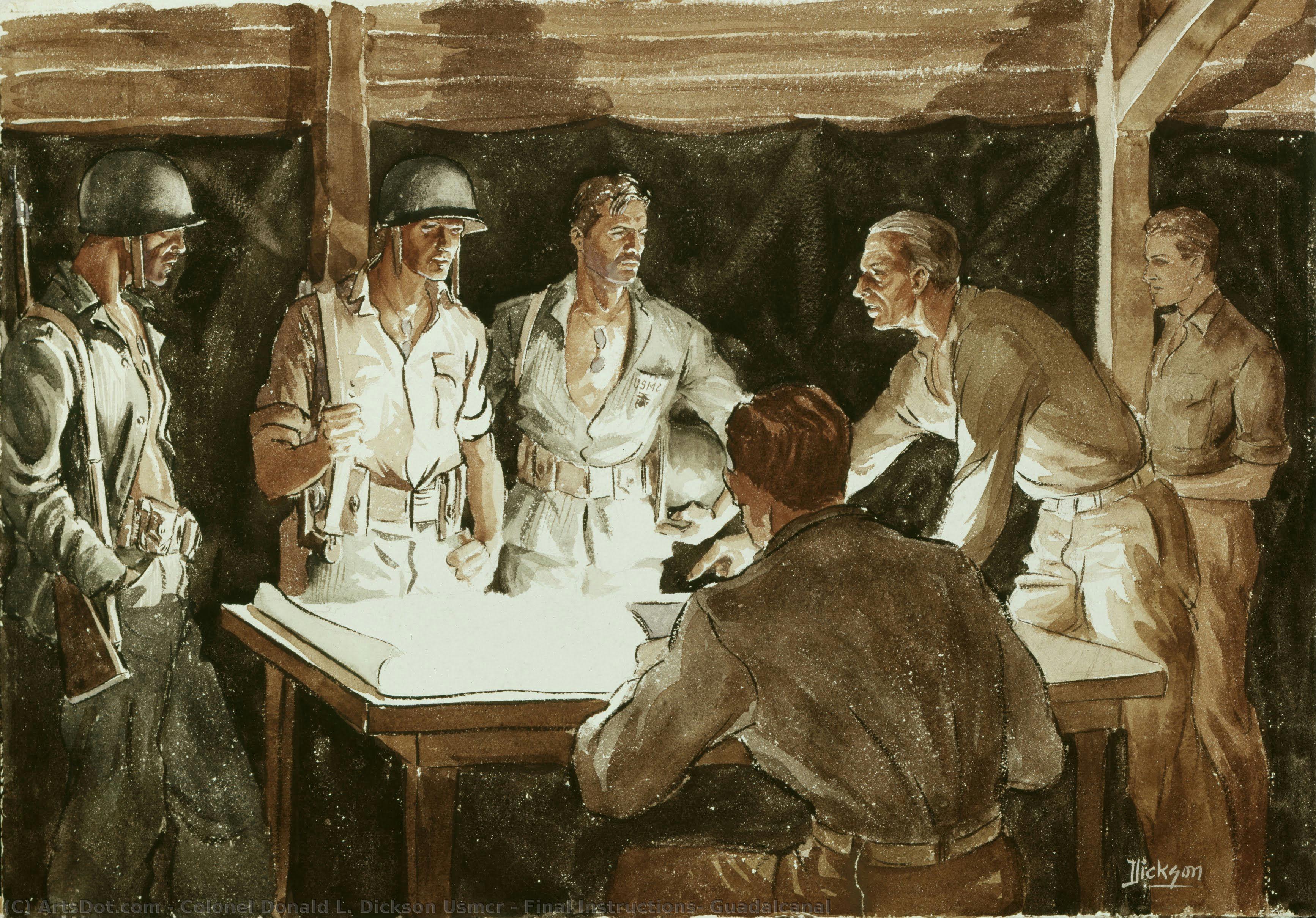 Final Instructions, Guadalcanal — Colonel Donald L. Dickson Usmcr