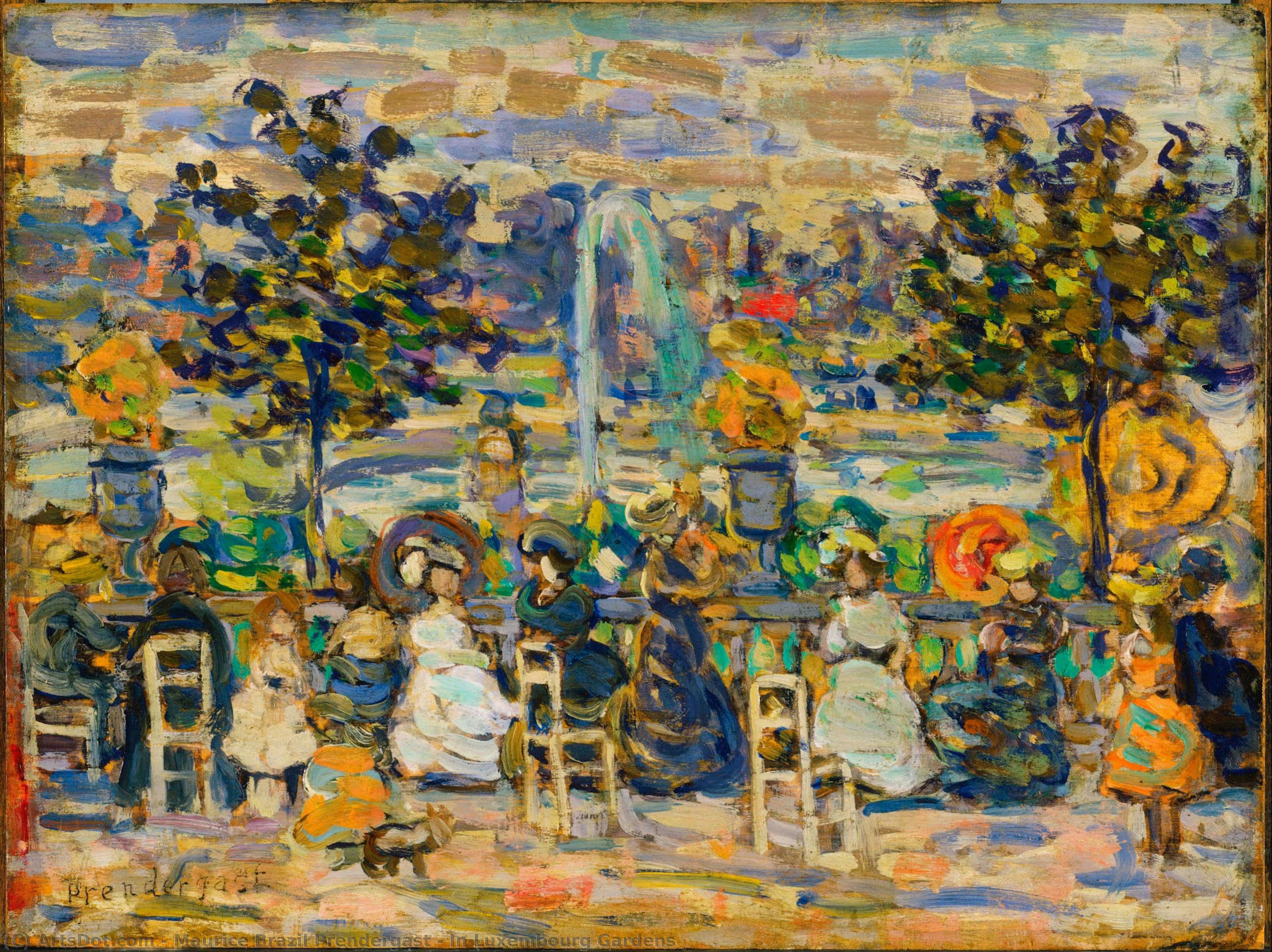 In Luxembourg Gardens — Maurice Brazil Prendergast