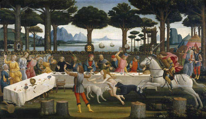 La Historia De Nastagio Degli Onesti — Alunno Di Domenico (bartolomeo Di Giovanni)