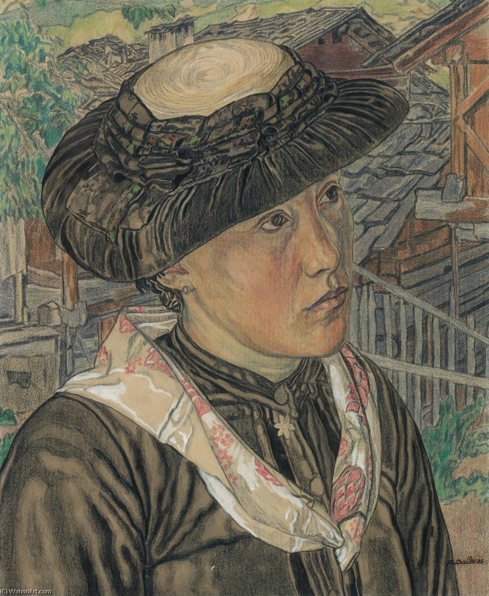 Jeune Valaisanne Young Woman From The Valais — Raphy Dallèves