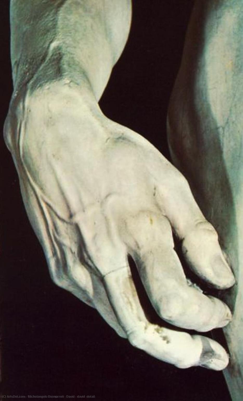 David - David (detail) — Michelangelo Buonarroti