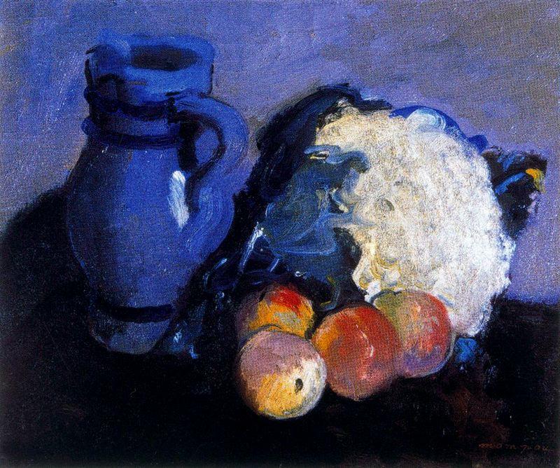Peaches, Cauliflower And Vase — ジョセップ・モンポウ・デンカウセ