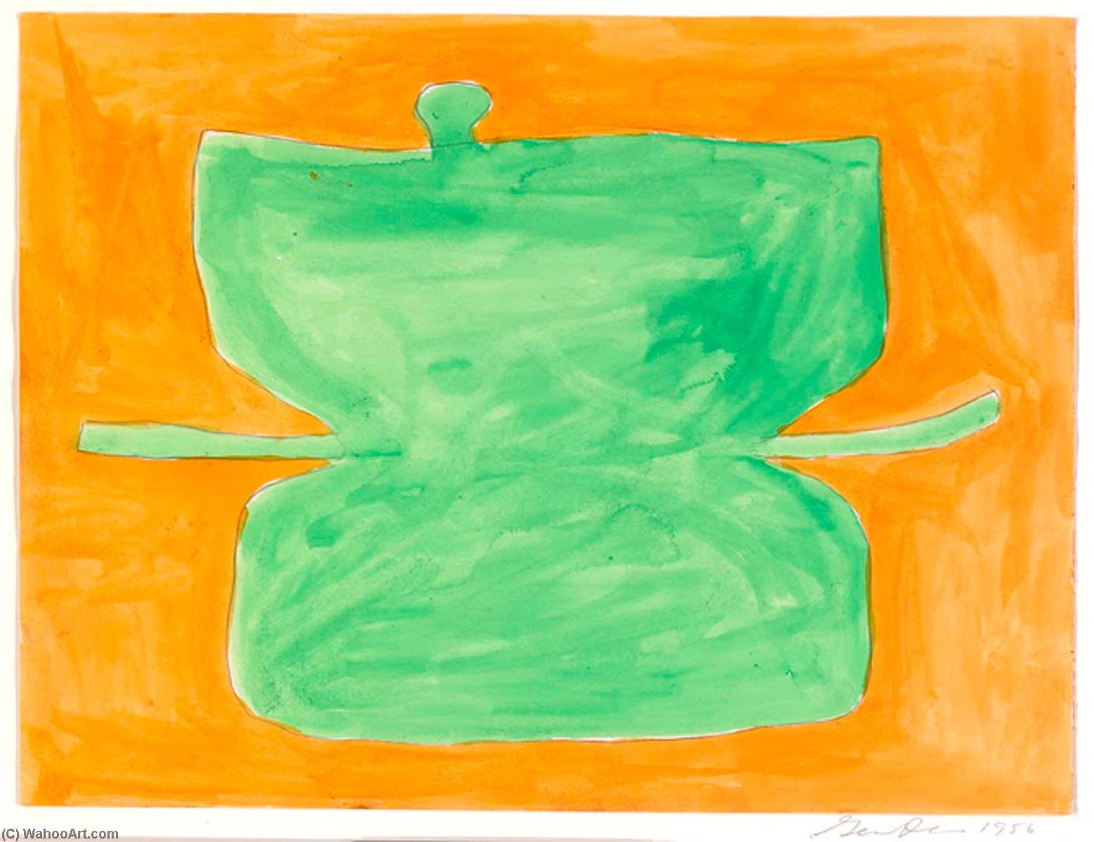 Untitled (green And Orange) — Ген Дэвис