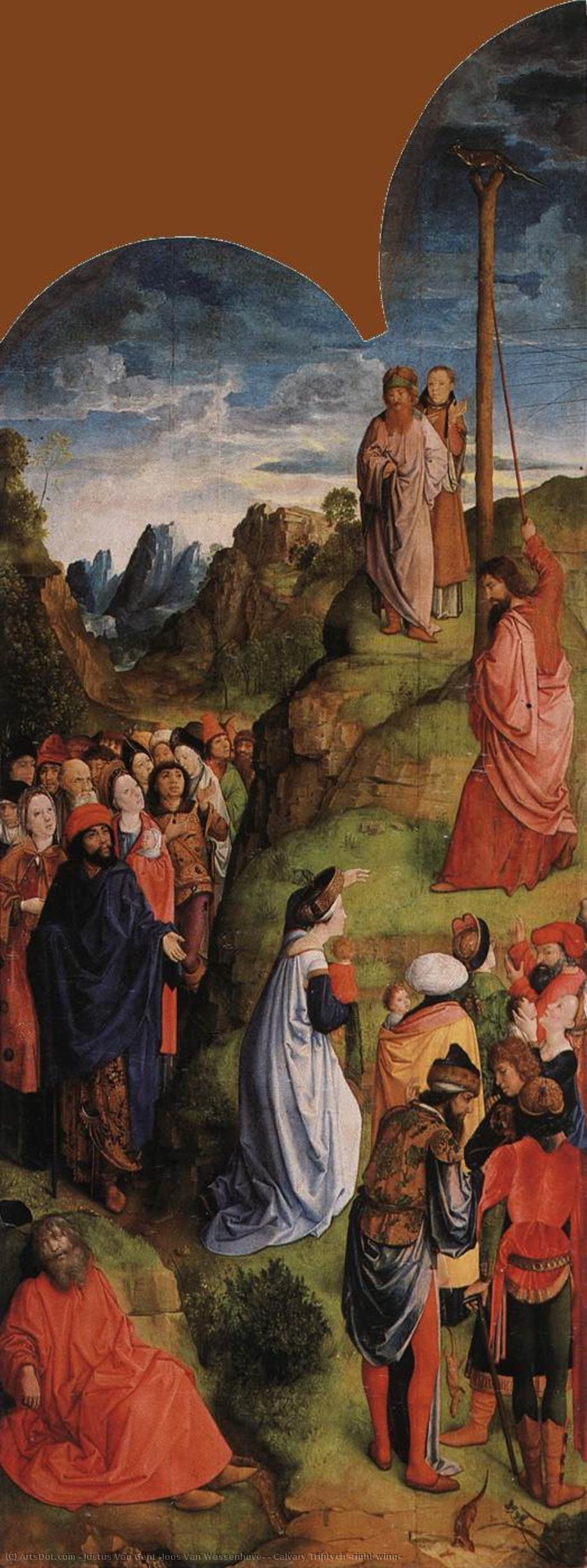 Calvary Triptych (right Wing) — Justus Van Gent (joos Van Wassenhove)