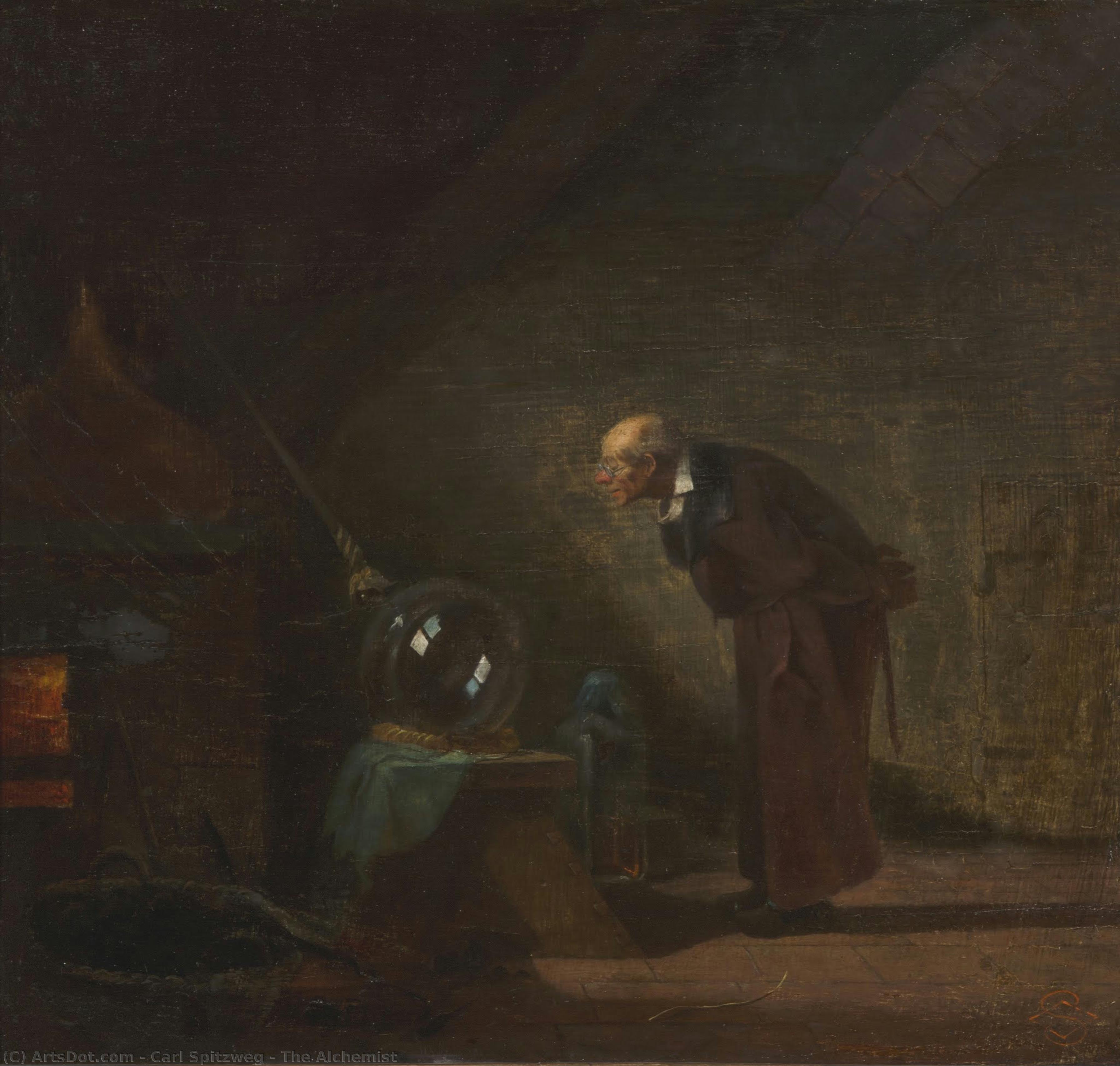 The Alchemist — Carl Spitzweg