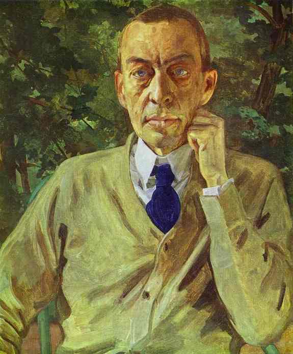 Portrait Of The Composer Sergei Rachmaninov — Konstantin Andreevic Somov