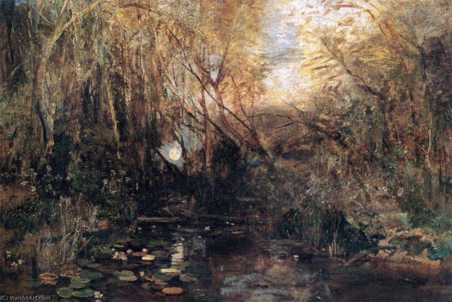 Moonrise In The Prater Meadows — Emil Jacob Schindler