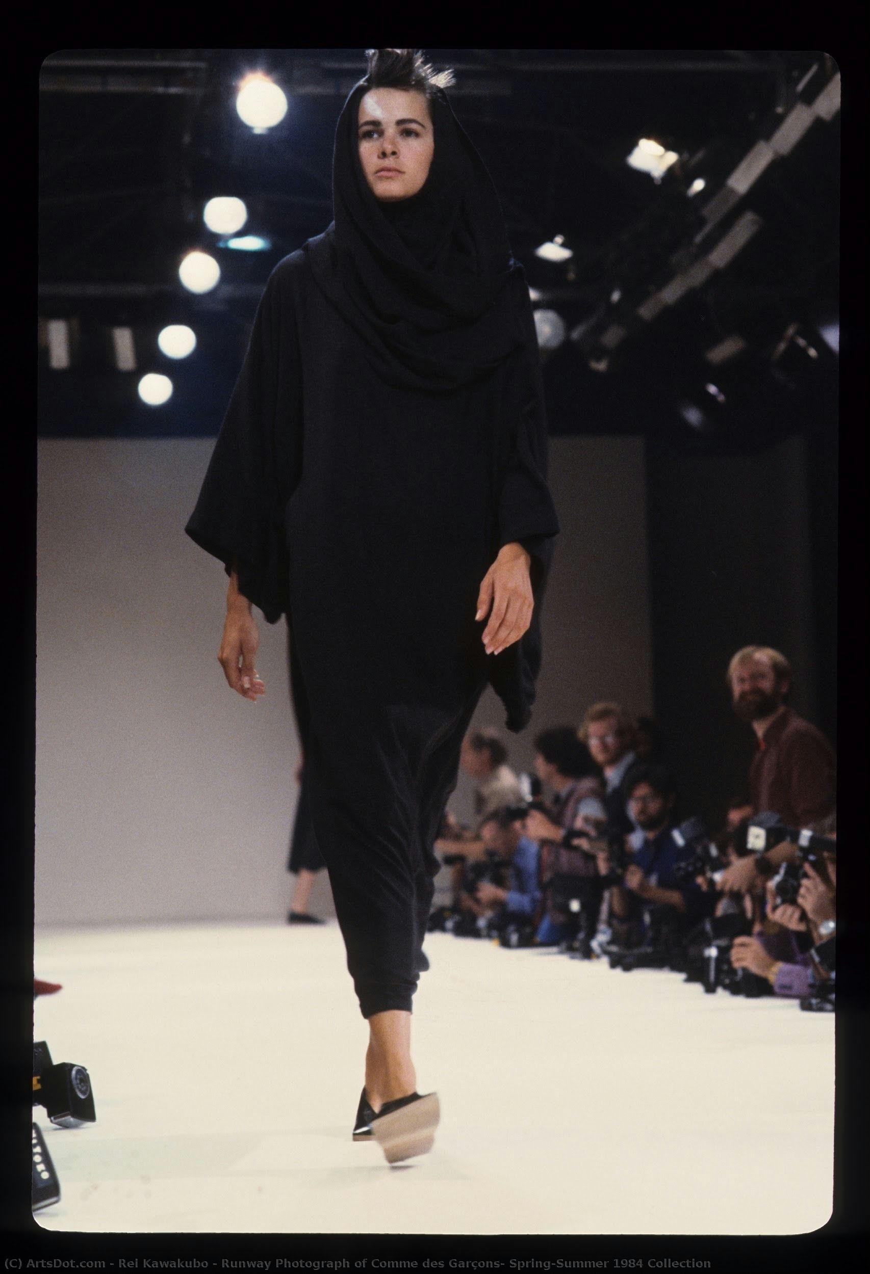 Runway Photograph Of Comme Des Garçons, Spring/summer 1984 Collection — Rei Kawakubo