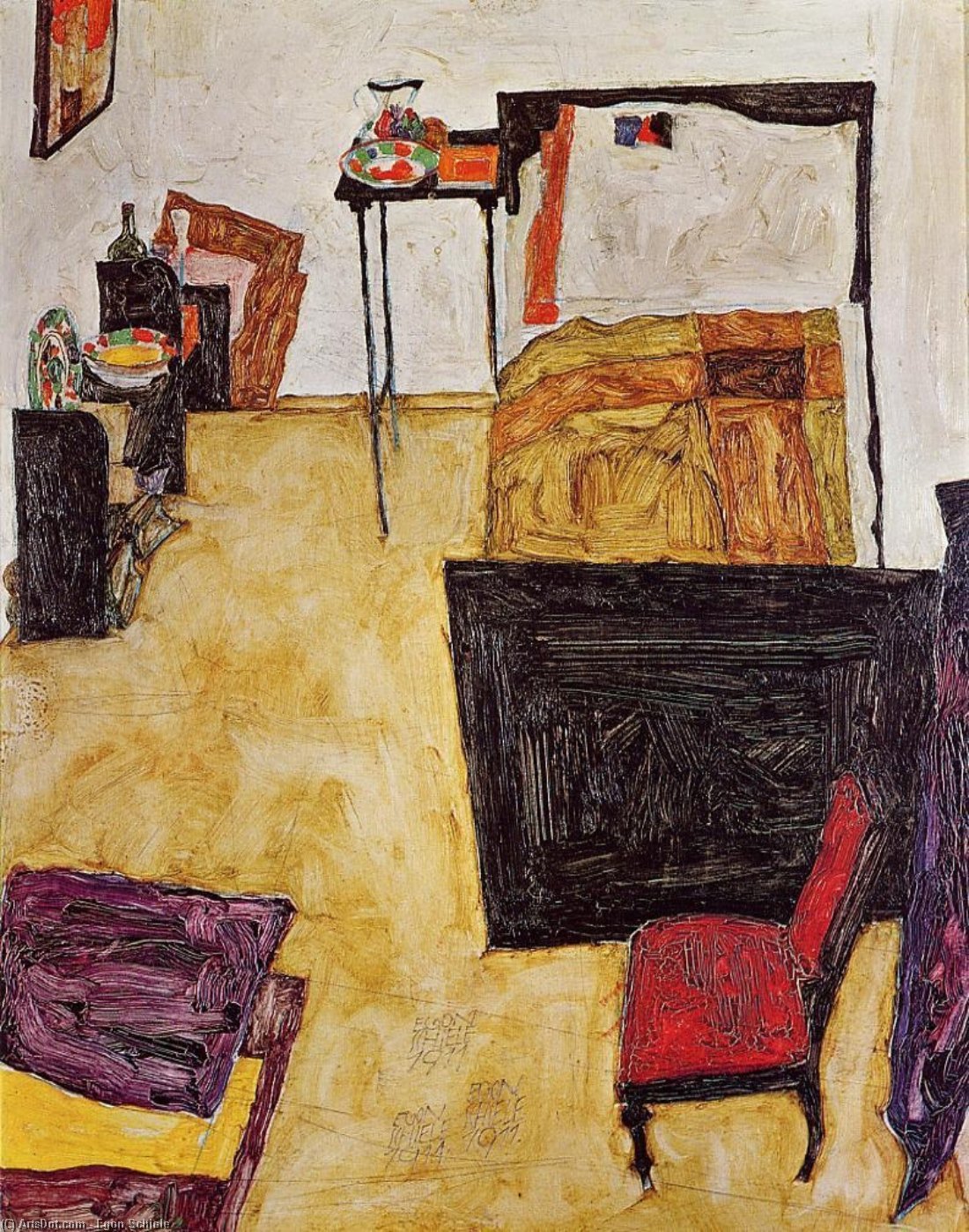 Schiele's Room In Neulengbach — Шиле