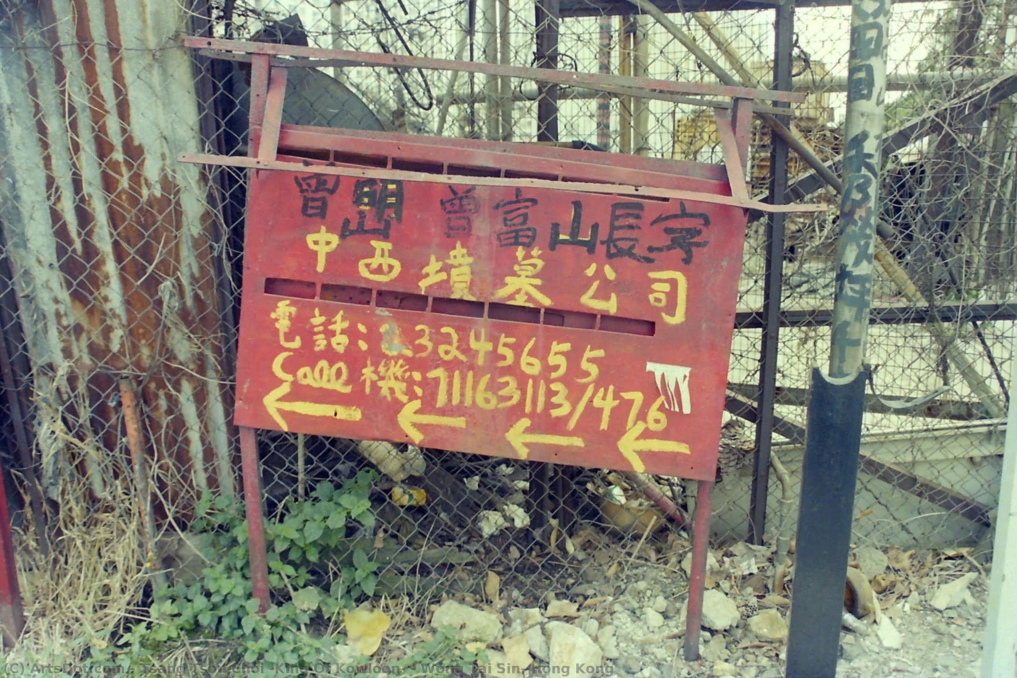 Wong Tai Sin, Hong Kong — Tsang Tsou Choi (king Of Kowloon)