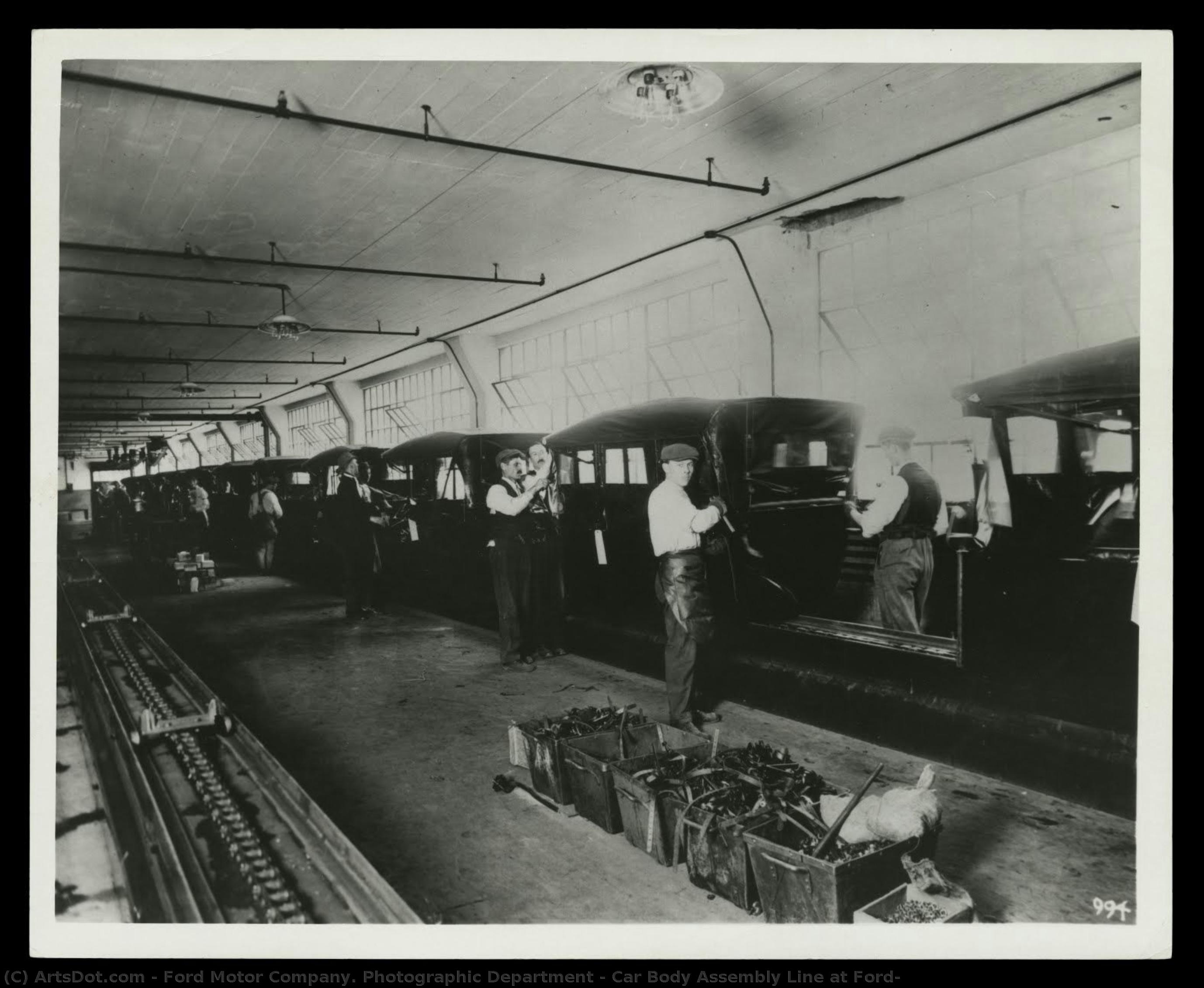 Car Body Assembly Line At Ford — Ford Motor Company. Photographic Department