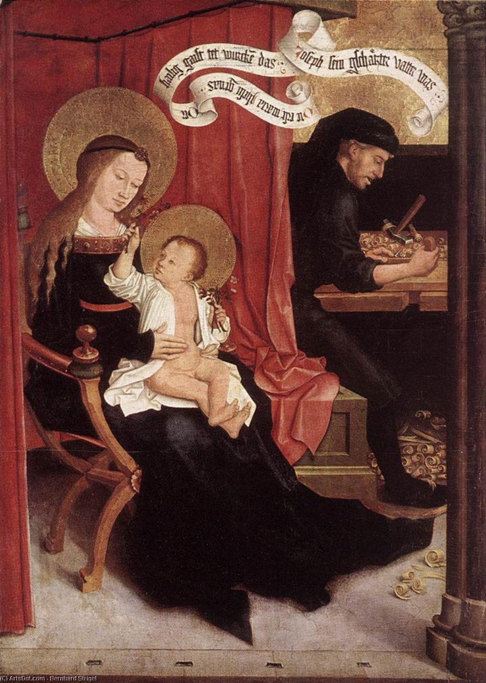 Mary And Joseph With Jesus — Bernhard Strigel